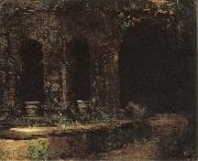 Carl Blechen Grotto in the Park at the Villa d-Este in Rome oil